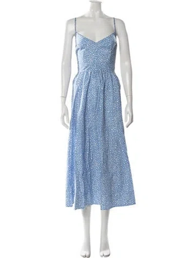 Pre-owned La Ligne Printed Midi Length Dress In Multi