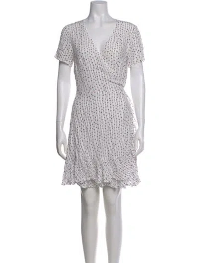 Pre-owned La Ligne Printed Mini Dress In Red