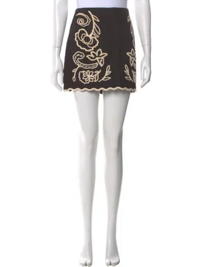 Pre-owned La Ligne Printed Mini Skirt In Multi