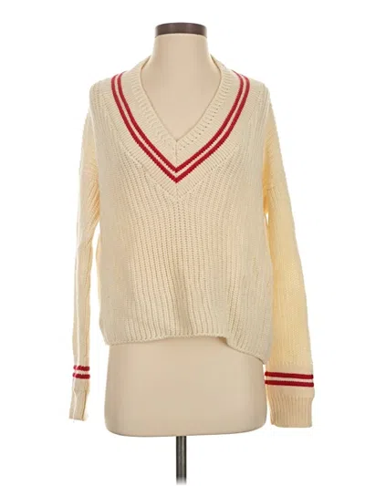 Pre-owned La Ligne Pullover Sweater In White