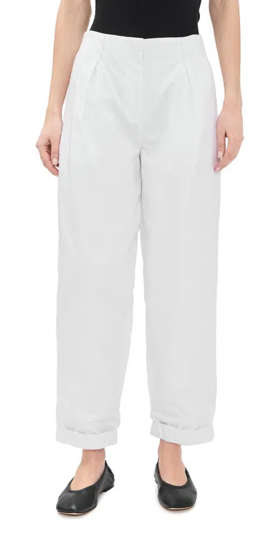 La Ligne Rolled Cuff Trousers White