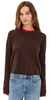 La Ligne Light Weight Roll Neck In Brown