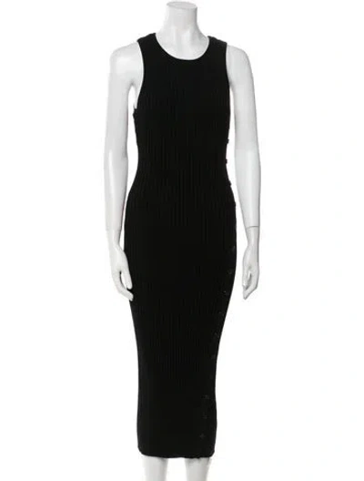 Pre-owned La Ligne Scoop Neck Long Dress In Black