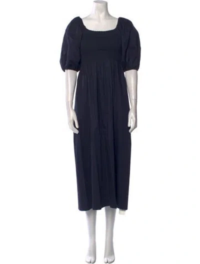 Pre-owned La Ligne Scoop Neck Long Dress In Blue