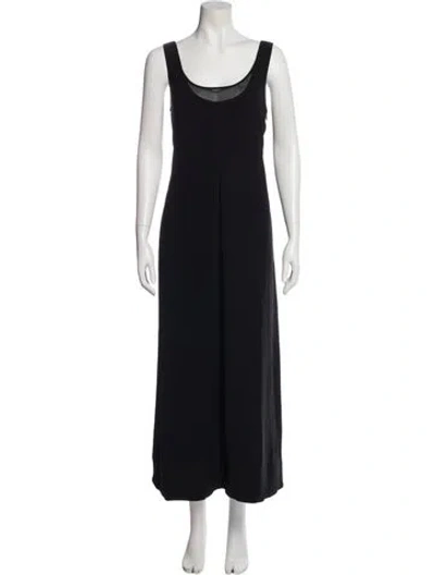 Pre-owned La Ligne Scoop Neck Long Dress W/ Tags In Black