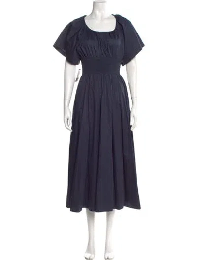 Pre-owned La Ligne Scoop Neck Long Dress W/ Tags In Blue
