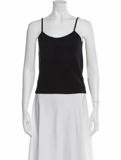 Pre-owned La Ligne Scoop Neck Sleeveless Top In Black