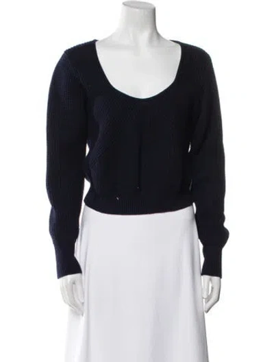 Pre-owned La Ligne Scoop Neck Sweater In Blue