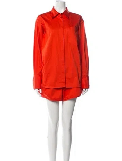 Pre-owned La Ligne Short Set In Red