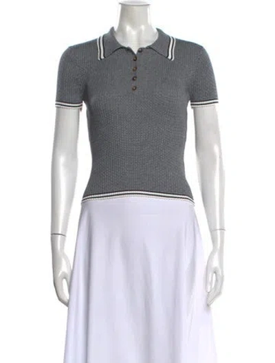 Pre-owned La Ligne Short Sleeve Polo In Multicolor
