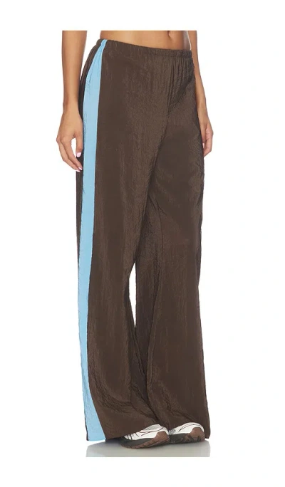 La Ligne Side Stripe Pant In Brown