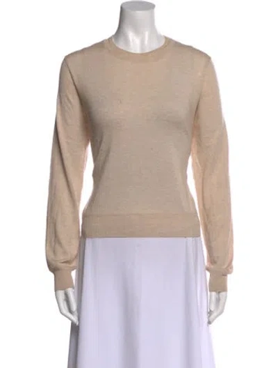 Pre-owned La Ligne Silk Crew Neck Sweater In Neutral