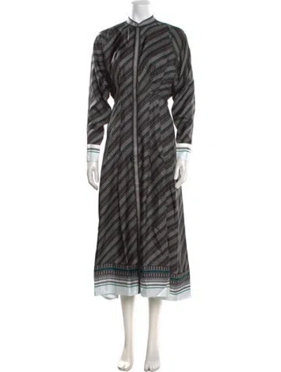 Pre-owned La Ligne Silk Long Dress In Black