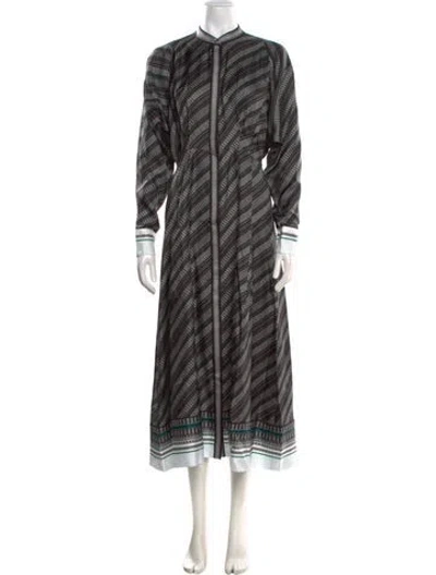 Pre-owned La Ligne Silk Long Dress In Black