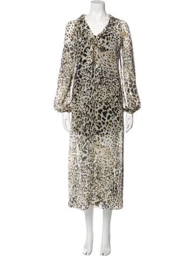 Pre-owned La Ligne Silk Long Dress In Multi