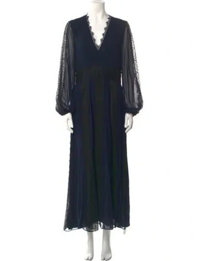 Pre-owned La Ligne Silk Long Dress In Multi