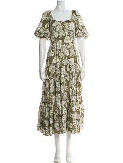 Pre-owned La Ligne Silk Long Dress In Multi