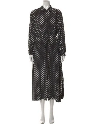 Pre-owned La Ligne Silk Long Dress In Multi