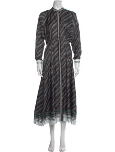 Pre-owned La Ligne Silk Long Dress In Multicolor