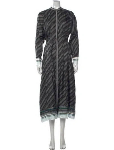 Pre-owned La Ligne Silk Long Dress In Multicolor