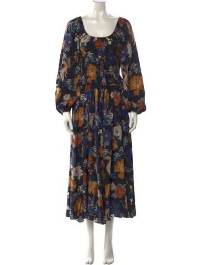Pre-owned La Ligne Silk Long Dress W/ Tags In Black