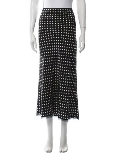 Pre-owned La Ligne Silk Long Skirt In Blue