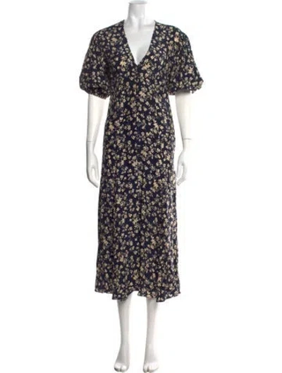 Pre-owned La Ligne Silk Midi Length Dress