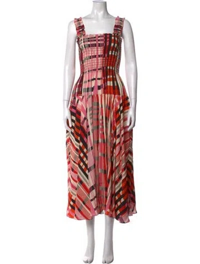 Pre-owned La Ligne Silk Midi Length Dress