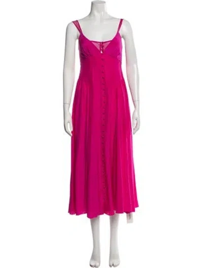 Pre-owned La Ligne Silk Midi Length Dress