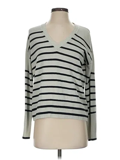 Pre-owned La Ligne Silk Pullover Sweater In Gray