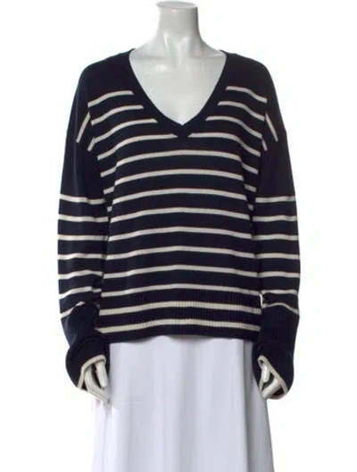Pre-owned La Ligne Silk Striped Sweater In Multi