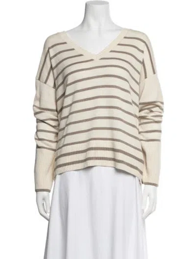 Pre-owned La Ligne Silk Striped Sweater In Multicolor