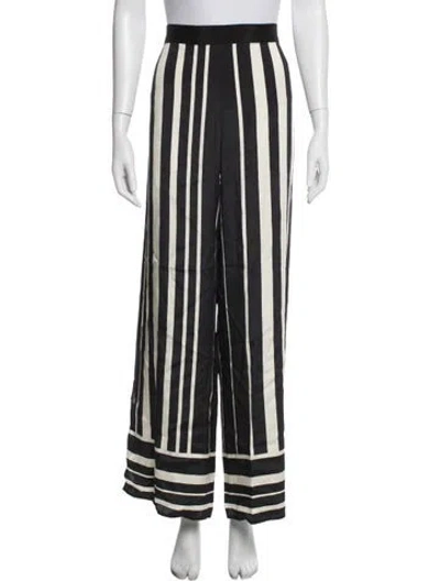 Pre-owned La Ligne Silk Wide Leg Pants W/ Tags In Black