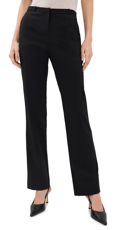 La Ligne Skinny Leg Elongated Trousers Black