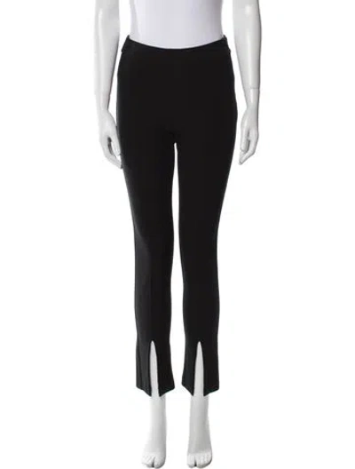 Pre-owned La Ligne Skinny Leg Pants In Black