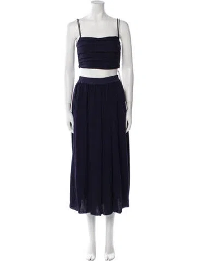Pre-owned La Ligne Skirt Set In Blue