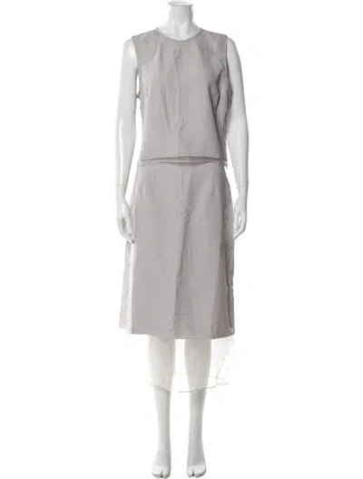 Pre-owned La Ligne Skirt Suit In Gray