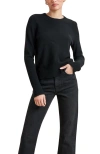 La Ligne Solid Lean Lines Sweater In Black