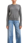 La Ligne Solid Lean Lines Sweater In Gray