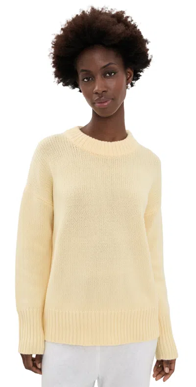 La Ligne Marin Wool And Cashmere-blend Sweater In Yellow