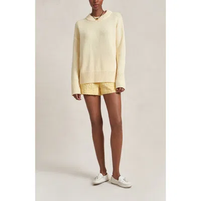 La Ligne Solid Marin Sweater In Yellow