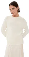 La Ligne Solid Marina Sweater Ivory In Ivory