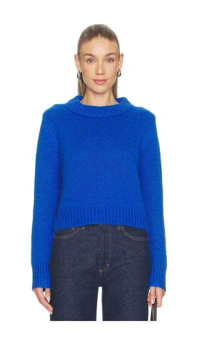 La Ligne Solid Mini Marin Sweater In Blue