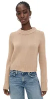 La Ligne Solid Mini Marin Sweater Camel In Brown