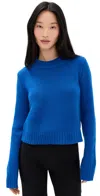 La Ligne Solid Mini Marin Sweater In Blue