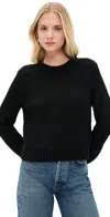 La Ligne Solid Mini Marina Sweater In Black