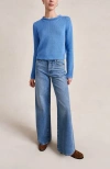 La Ligne Solid Mini Marina Sweater In Blue