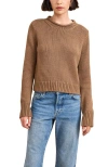 La Ligne Solid Mini Marina Sweater In Brown