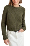 La Ligne Solid Mini Marina Sweater In Green