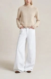 La Ligne Solid Mini Marina Sweater In Neutral